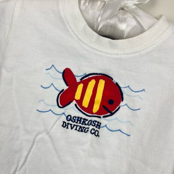 Vintage OshKosh B'gosh Fish Tee 3-6 Months - Picture 2 of 8